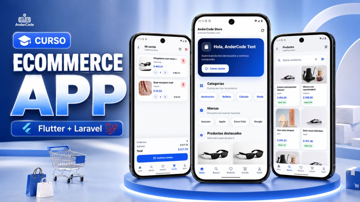 Crea una App Ecommerce con Flutter y Laravel Backend